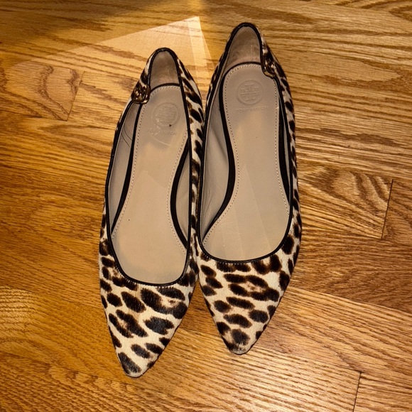 Tory Burch Leopard Print Flats - Picture 1 of 5